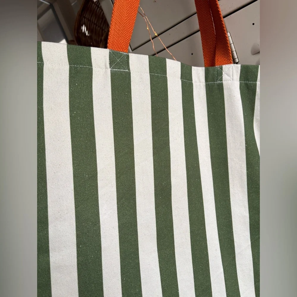 Printed Beaded Canvas Tote Bag (See photos/Description) - Picture 15 of 16